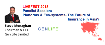 Rosaline Chow Koo from CXA speak @ Platforms & Eco-systems – The Future of Insurance in Asia? panel session – Asia & ANZ LIVEFEST 2018